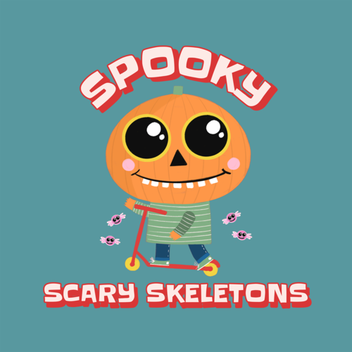 Spooky Scary Skeletons (Instrumental) [Cover] Cover Art Blurred Background