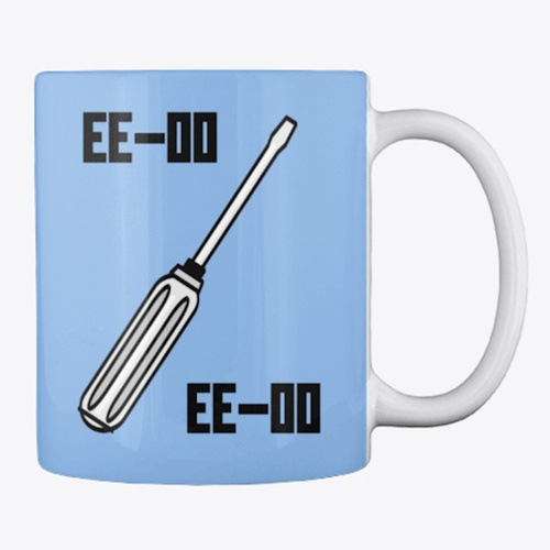 Ladyfractic's Retro Recipes Screwdriver - EE-OO! Cover Art Blurred Background
