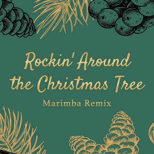 Rockin' Around the Christmas Tree (Marimba Remix) [Cover] Cover Art Blurred Background