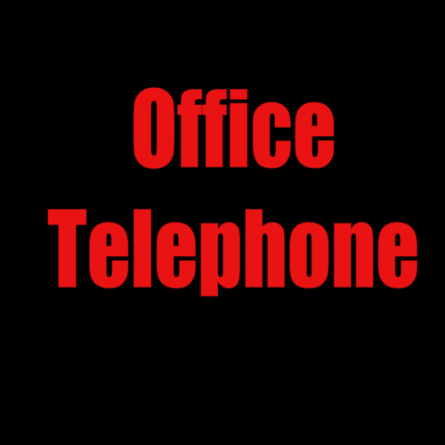 Office Telephone (Work Remix) Cover Art Blurred Background