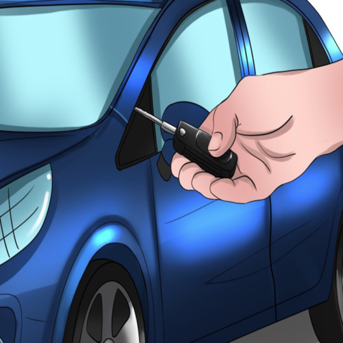 Car Alarm (Break In Remix) Cover Art Blurred Background