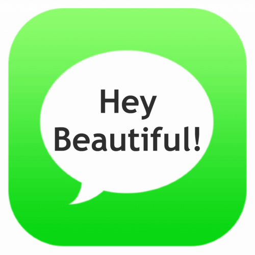 Hey Beautiful Notification Cover Art Blurred Background