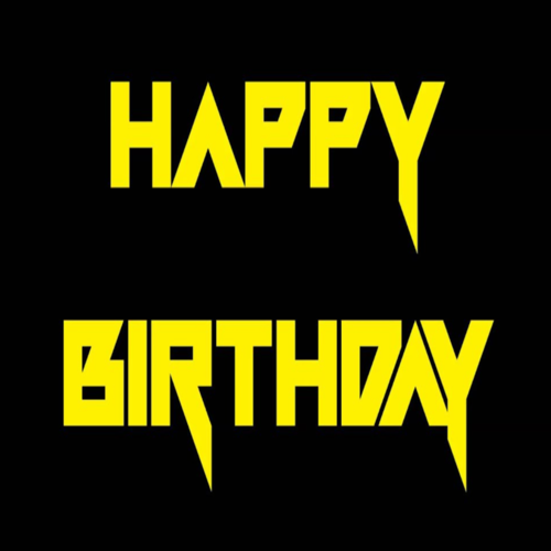 Happy Birthday (Heavy Metal Remix) Cover Art Blurred Background