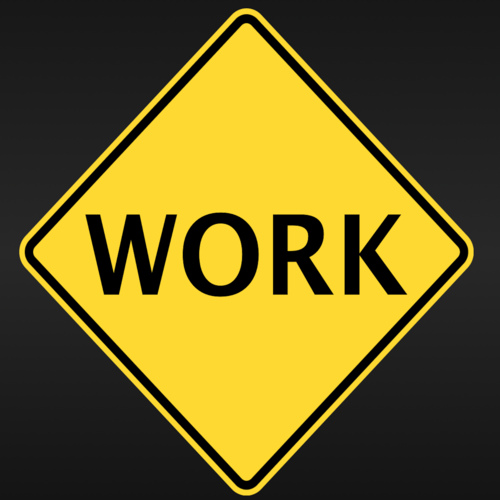 Uh Oh Work Is Calling Cover Art Blurred Background