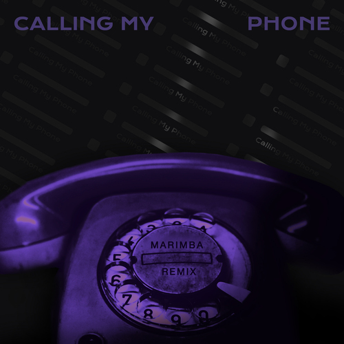 Calling My Phone (Marimba Remix) [Cover] Cover Art Blurred Background