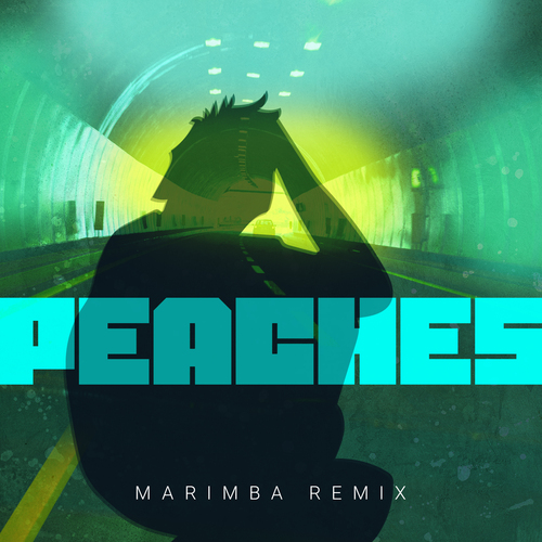 Peaches (Marimba Remix) [Cover] Cover Art Blurred Background