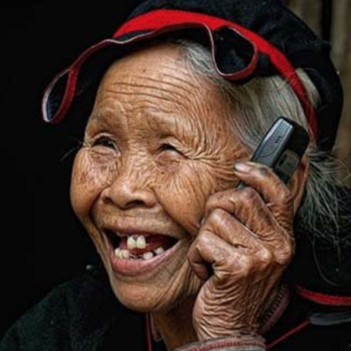 Old Phone (Classic Remix) Cover Art Blurred Background