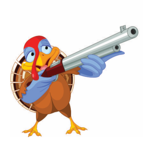 Turkey Gobble (Shoot the Turkey Remix) Cover Art Blurred Background