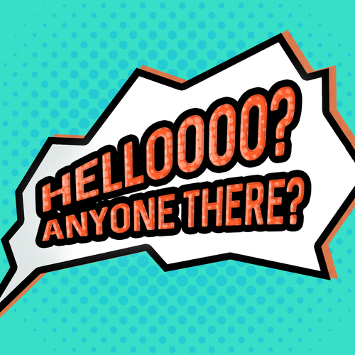 Helloooo? Anyone There? (Ex Girlfriend Remix) Cover Art Blurred Background
