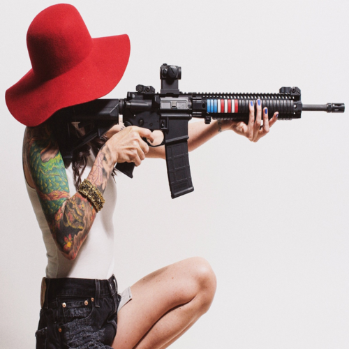 AR15 Cover Art Blurred Background