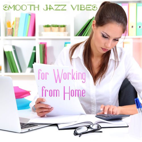 Smooth Jazz Vibes for Working from Home Cover Art Blurred Background
