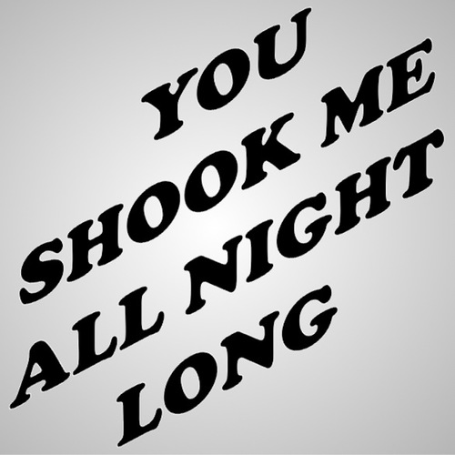 You Shook Me All Night Long Cover Art Blurred Background
