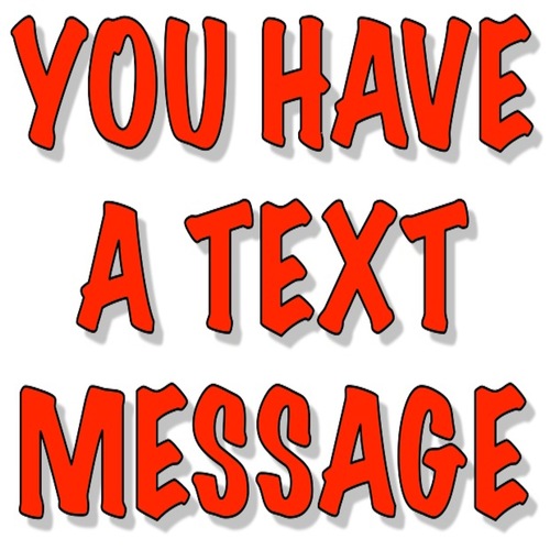 You Have A New Text Message Cover Art Blurred Background