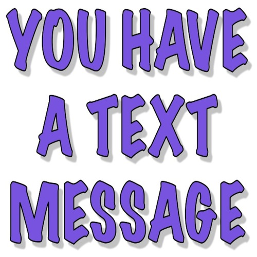 You Have A Text Message Cover Art Blurred Background