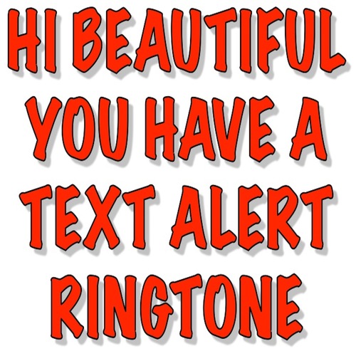 Hi Beautiful You Have A Text Alert Ringtone Cover Art Blurred Background