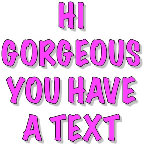 Hi Gorgeous You Have A Text Cover Art Blurred Background