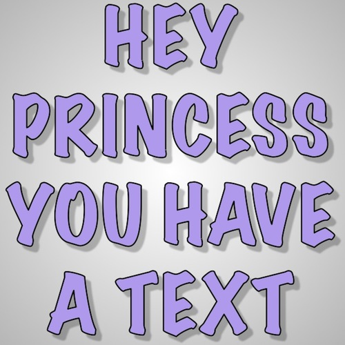 Hey Princess You Have A Text Cover Art Blurred Background