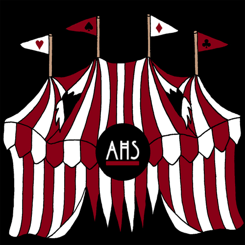 American Horror Story Freak Show Cover Art Blurred Background