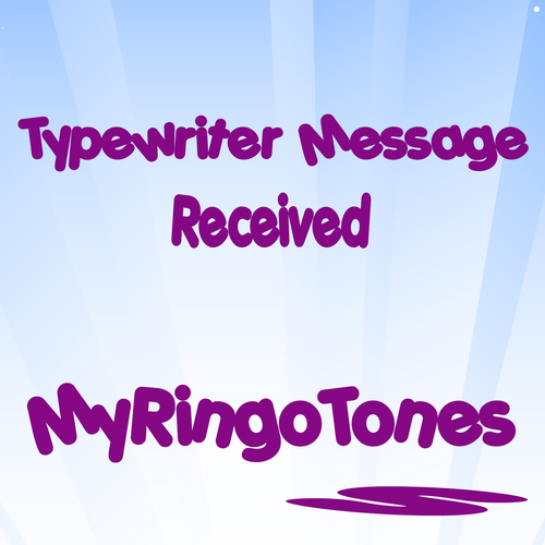 Typewriter Message Received Cover Art Blurred Background