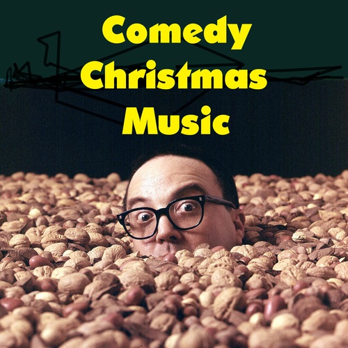 Comedy Christmas Music Cover Art Blurred Background