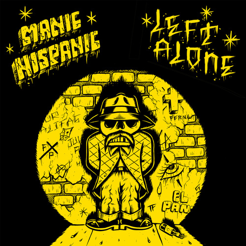 Manic Hispanic / Left Alone Split 7" Cover Art Blurred Background