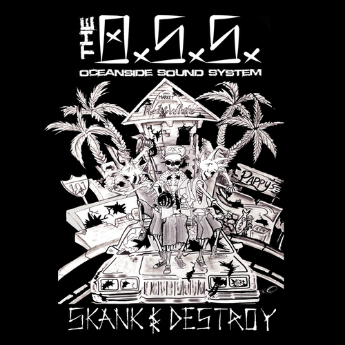 Skank & Destroy Cover Art Blurred Background