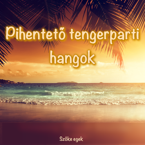 Pihentető tengerparti hangok Cover Art Blurred Background
