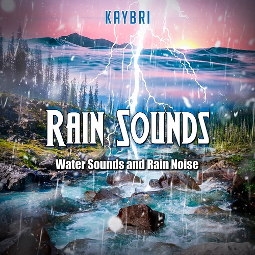 Rain Sounds: Water Sounds and Rain Noise Cover Art Blurred Background