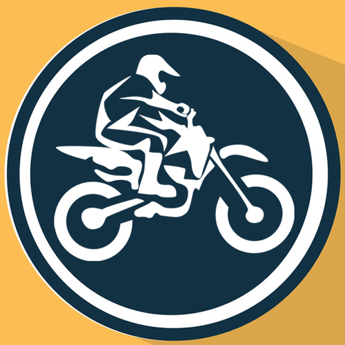 Dirt Bike Rev Cover Art Blurred Background