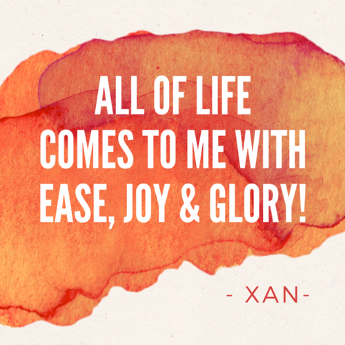 All of Life Comes to Me with Ease, Joy & Glory! Cover Art Blurred Background
