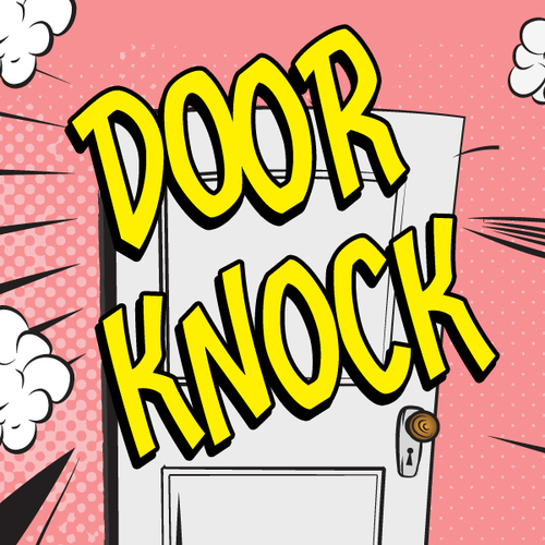 Door Knock Cover Art Blurred Background