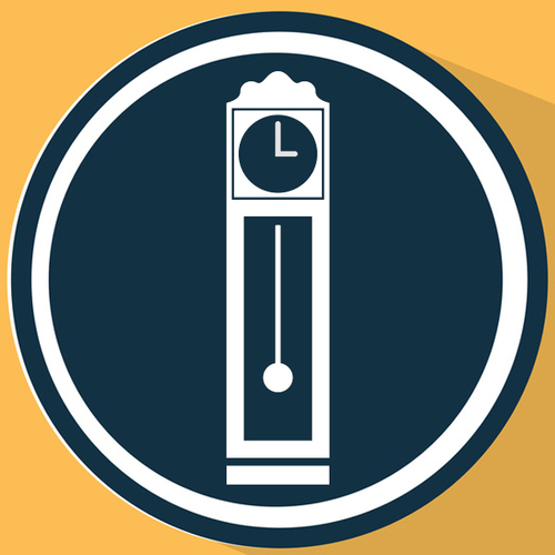 Grandfather Clock Cover Art Blurred Background