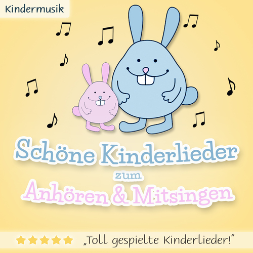 Schöne Kinderlieder zum Anhören & Mitsingen (Musik Sammlung für Groß & Klein) Cover Art Blurred Background