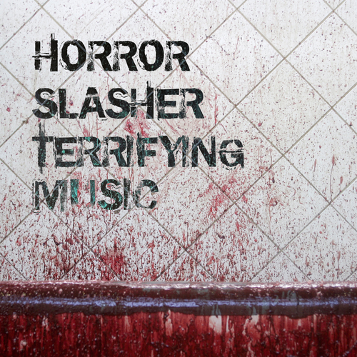Horror Slasher Terrifying Music Cover Art Blurred Background