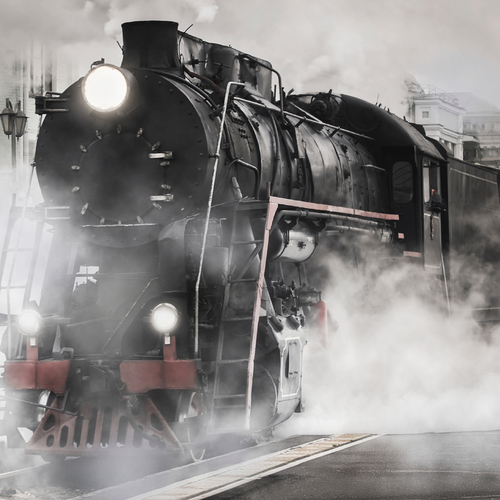 Classic Train Whistle Cover Art Blurred Background