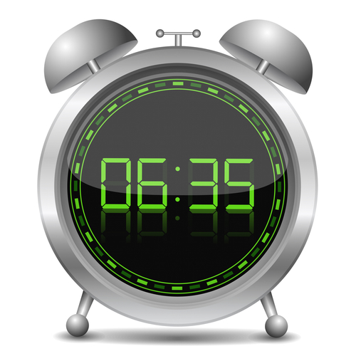 Alarm Clock Digital Cover Art Blurred Background