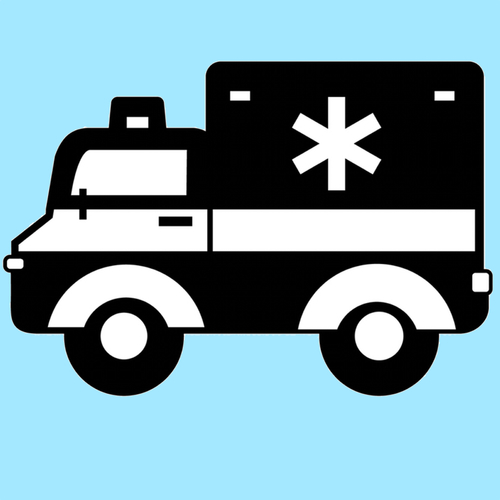 Ambulance Siren Cover Art Blurred Background