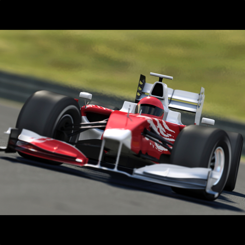 Race Car Indy 500 Cover Art Blurred Background