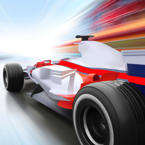 Supercharged Engine Rev Cover Art Blurred Background