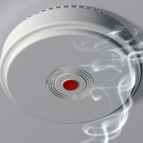 Smoke Alarm Cover Art Blurred Background