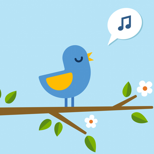 Bird Chirping (Morning Wake Up Call) Cover Art Blurred Background