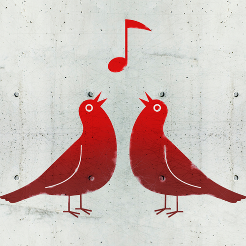 Zen Bird (Relaxing Birds Chirping) Cover Art Blurred Background