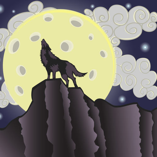 Wolf Howl Cover Art Blurred Background