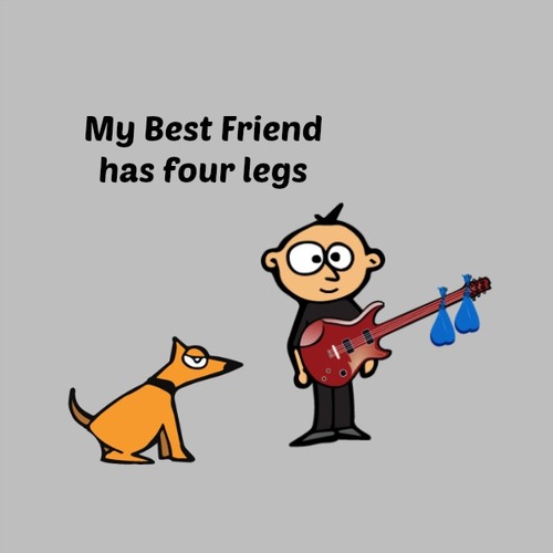 My Best Friend Has Four Legs Cover Art Blurred Background
