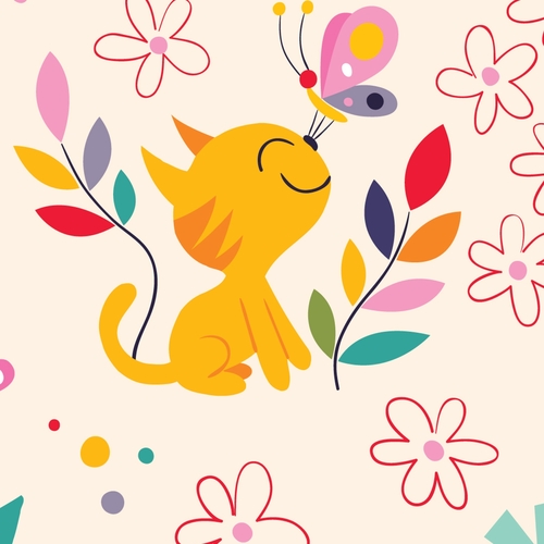 Cat Meowing (Siamese Kitten) Cover Art Blurred Background