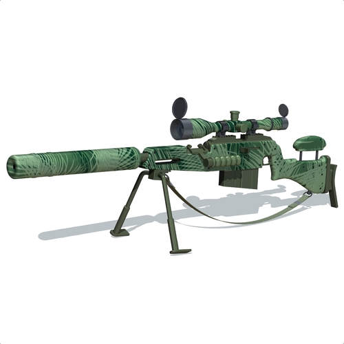 Sniper Shot (Gunshot) Cover Art Blurred Background