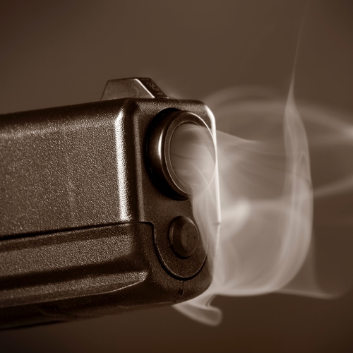 Single Gunshot (Gun Shot) Cover Art Blurred Background
