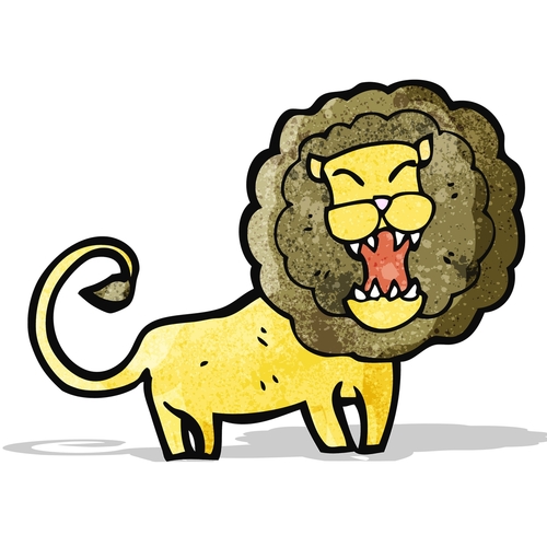 Lions Roar (Lion Roaring) Cover Art Blurred Background