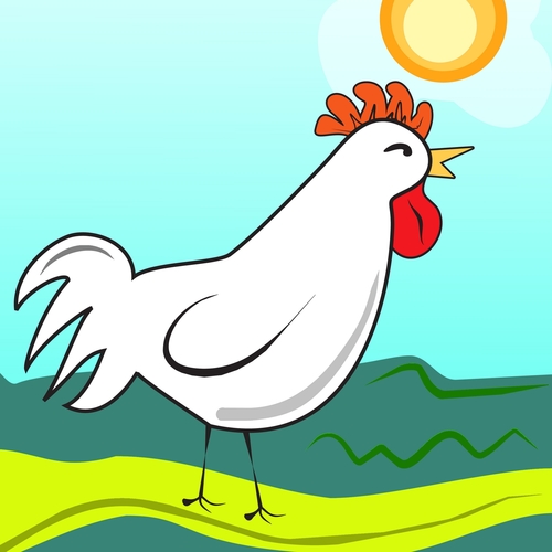 Baby Chicks (Chicken Ringers) Cover Art Blurred Background