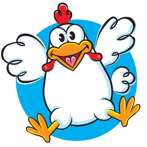 Funny Chicken (Chickens Chirping) Cover Art Blurred Background